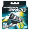 Gillette MACH3 Razor Blades - Pack of 12 Refills