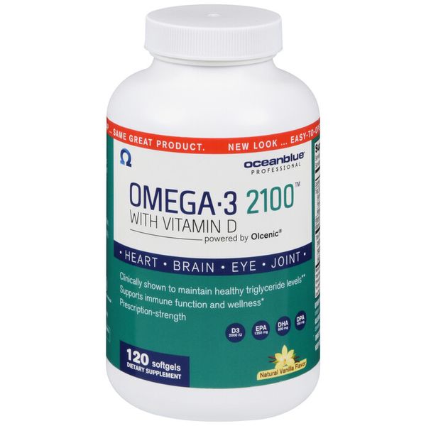 OMEGA-3 2100 W/VIT D SGC 120CT OCEANBLUE 