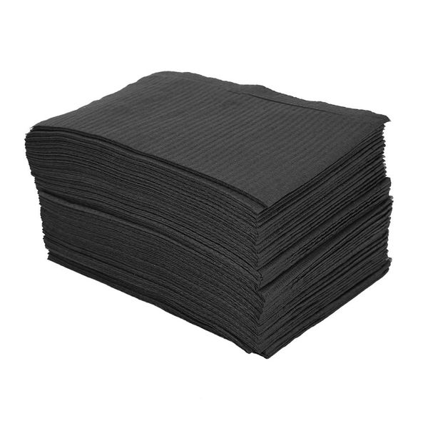 125pcs Disposable Black Tattoo Tablecloth Waterproof Absorbent Tattoo Table Mat Nail Art Tattoo Cleaning Desk Mat 45 x 33cm