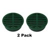4" Outdoor Round Flat Drain Grate Cover (2, Green)