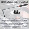 64180 Actuator Motor Tool Set w 5.5mm 7mm 8mm Socket & 1/4" Square Drive Adapter