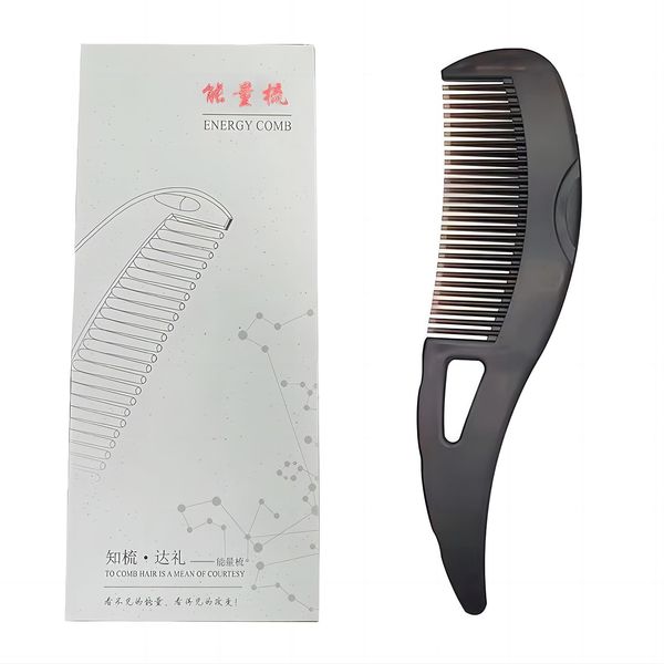 Hollow Comb Temperate Hair Care Comb Hair Brush Detangling Hair Comb Exfoliating Comb for Various Hair Types and Populations Promote Healthy Scalp and Shiny Hair(Gift Box Packaging)