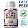 PURE LIONS MANE MUSHROOM 60 CAPSULES  SUPPLEMENT