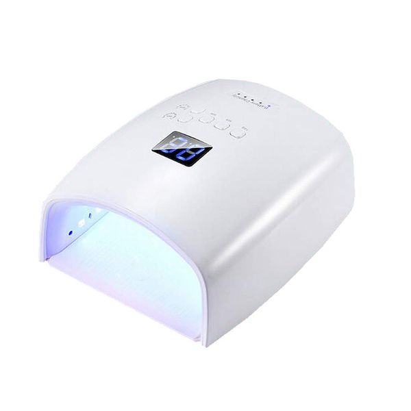 Gel Nail Craft Resin, 48 W, UV LED Light, 2 in 1 Rechargeable Cordless Light, Motion Sensor Included, UV / LED Dual Use, Nail Dryer (White)