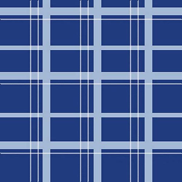 EQ EZ-Care Stable Sheet Plaid 81 Blue Plaid