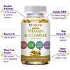 MENXI Vitamin B Complex 60 Capsules B1,B2,B3,B5,B6,B7,B9,B12, Immune Support