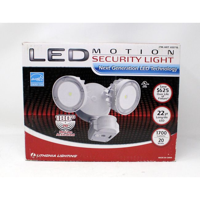 Lithonia Lighting 180° White LED Motion Security Light