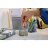 Wedo Office 065454 Pen Holder Set Wire Mesh Silver