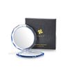 OMIRO Compact Mirror, 3½" 1X/10X Magnification Mini Folding Makeup Mirror for Purses (Classic Blue)