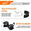 3/8'' Wire Cable Clamps Set-Stainless Steel 304 Cushioned Loom Cable (28 Pack)