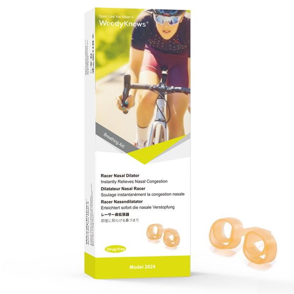 WoodyKnows Racer Nasal Dilators | Sports Breathing Aid | Soft Athletic Nose Vents | Exercise Training Breathe Better | Improve Airflow Right Away | Nasal Strip Alternative(Trial XS/S/M/L)