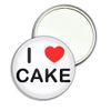 I Love Cake - 77mm Round Compact Mirror