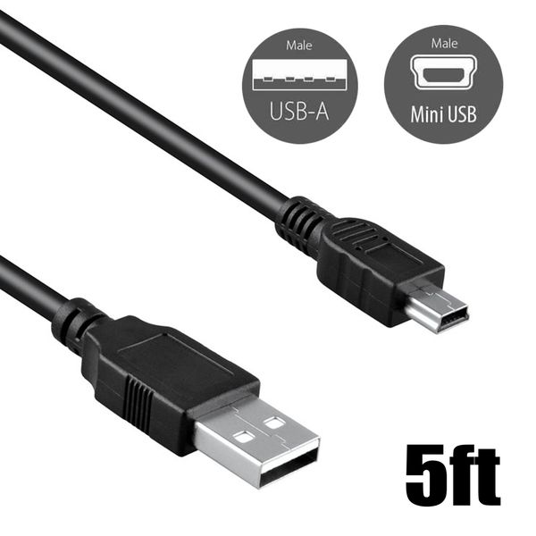 Mini USB Charging Data Cable Cord for Wacom PTH-651 Intuos Pro Pen Touch Tablet