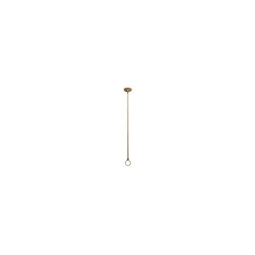 HomeStock Natural Beauty 36" Shower Rod Support with Flange - 1" Shower Rod, 3/16" OD, Includes Flange & Eyeloop, Threaded on One End