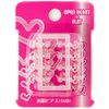 Hero Clear Earrings Open Heart & Flat P457 16 x 2 Pieces