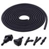 Universal Car Windshield Wiper Washer Squirter Nozzle Spray Jet Set Fluid Hose