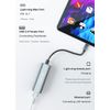 Ethernet to Lighting Adapter with USB Data Sync and Charge Plug and Play for LAN