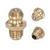 sourcing map Brass Straight Grease Fitting 1/4"-28 Thread 8mm Width Hydraulic Grease Fitting Accessories, 20Pcs