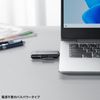 Sanwa Supply UHS-II Compatible USB Type-C Card Reader ADR-5TCMSD2BK
