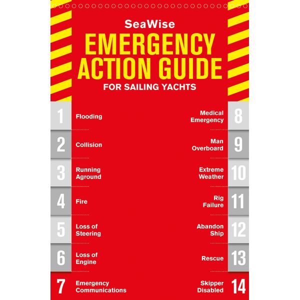 SeaWise Emergency Action Guide and Safety Checklists for Sailing Yachts - Spiral bound