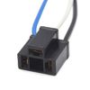 Sourcingmap 2Pcs 3-Wires H4 Foglight Extension Wire Harness Socket Connector