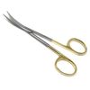 TC Micro IRIS Scissors 4.5" Curved Blades Stainless Steel Surgical Instruments