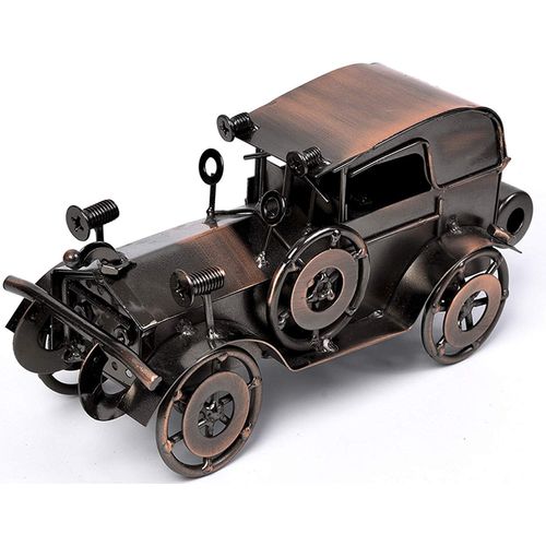 Metal Antique Vintage Car Model MOYODOR Handcrafted Collections Collectible Vehicle for Bar or Home Decor Decoration Great Birthday Gift Bronze Classic Car Model, Large,unisex