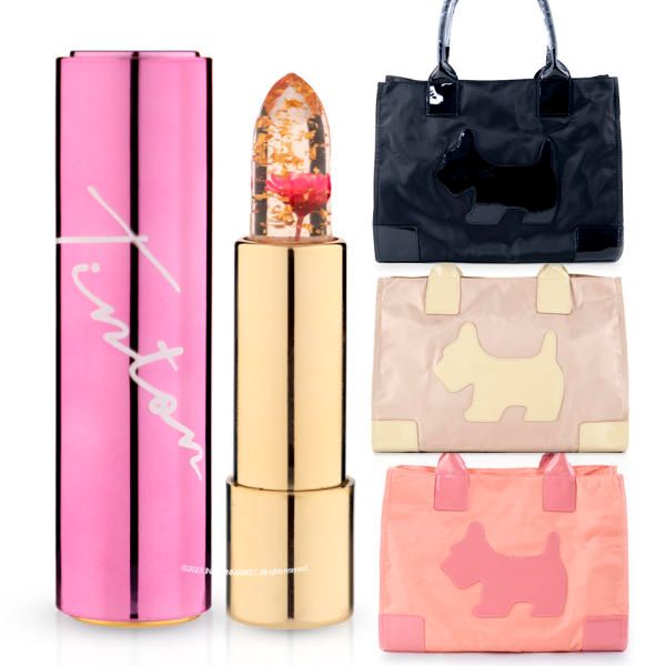 Tintone Secret Jelly Flower Lipstick Cell Pink + Agata Tote Bag (Random Color)