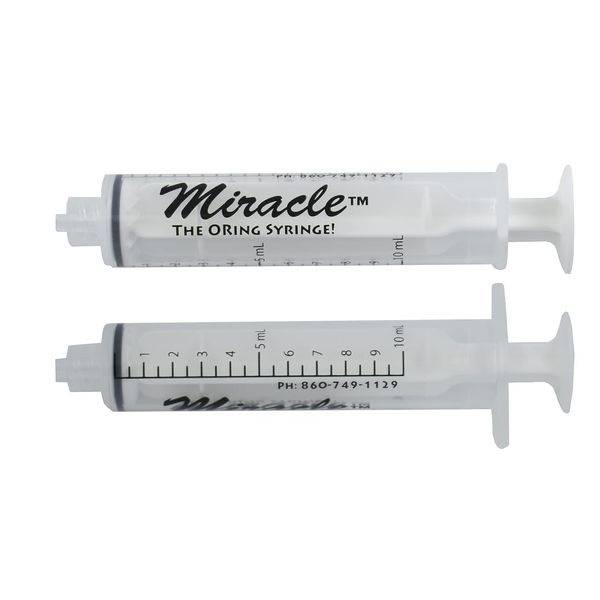 Miracle Oring Syringe- 10 ml Luer Lock Syringe- Package Contains 8 Individually Wrapped Sterile Oring Syringes for Handfeeding Animals, Administering Supplements, Measuring Liquids, and More