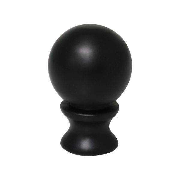 DGBRSM 1-1/2 Inch Lamp Finial Oil Rubbed Black Steel Ball Knob Lamp Shade Finial Lamp Shades Finials Cap Knob Lamp Decoration for Lamp Harp Holder