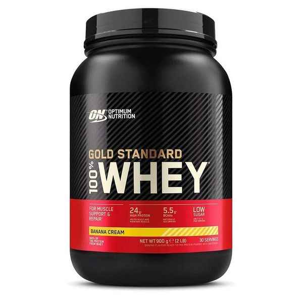 Optimum Nutrition Gold Standard Whey Protein Banana Cream Optimum Nutrition Gold Standard Whey Protein Powder Banana Cream 907g, 900g, 1 Pack