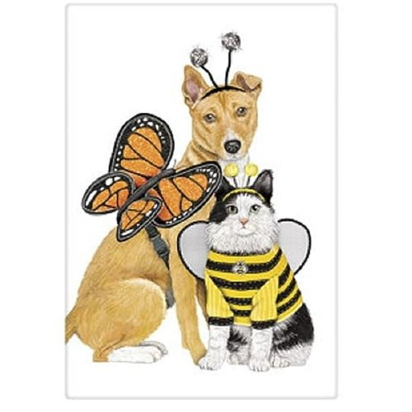 Mary Lake -Thompson BT841 Butterfly Bee Pets Flour Sack Towel 30 Inches