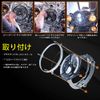 Chelhead 7" Headlight Bracket Mounting Ring Fixing Hardware for Harley Davidson FLD Touring Models Softail Models etc (Black)