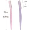 Dermaplaning Tool for Women, Eyebrow Razor Trimmer Shaper, Facial Hair Remover Shaver for Shave Face Peach Fuzz Upperlip Hair, Pack of 6