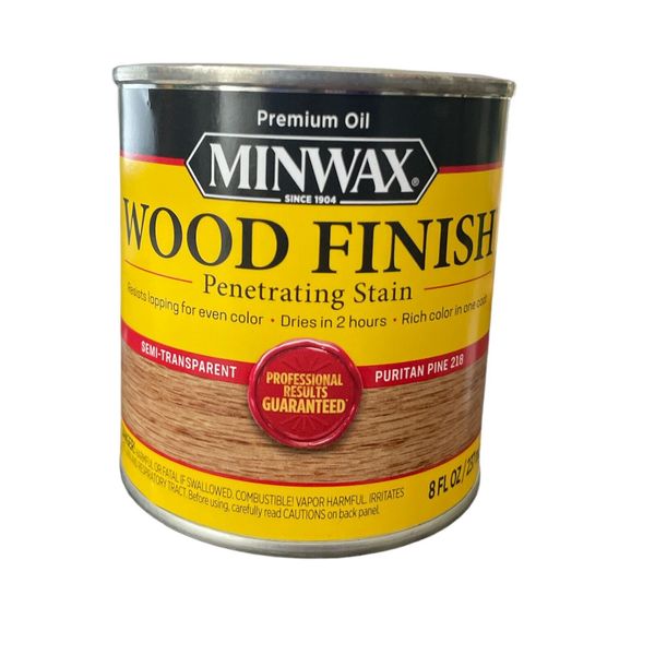 MINWAX 218 Puritan Pine Oil Based Wood Stain 1/2 Pt Small Can 8 Oz. New