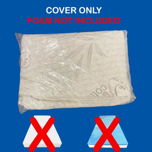 FoamRush 3" x 48" x 80" Bunk, Soft, Fitted, Zippered Mattress Cover Replacement, Premium Cotton, Waterproof, Non Skid Bottom, Mattress Pad Cover, Mattress Not Included