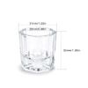 Glass Dappen Dish Crystal Cup Dappen Dish for Nail Art Acrylic Powder Nail Art Tools (2#No Lid)