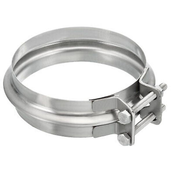 Duct Clamp, 4"(100mm) V-shape Clamp 304 Stainless Steel Pipe Clamp