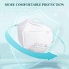 White KN95 Face Masks 100 Pack Breathable Disposable Face Masks