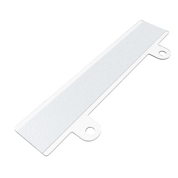 Kleberino Self-Adhesive Filing Strips | Unslotted | Filing Strips for Gluing | Filing Device for Folders (10, Transparent)