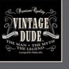 Creative Converting 16 Count Vintage Dude Beverage Napkins