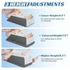 Adjustable Leg Elevation Pillow for Post-Surgery, Knee and Ankle Single Leg