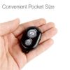 Wireless Bluetooth Smartphone Camera Shutter Remote Control (black) for iPhone & Android