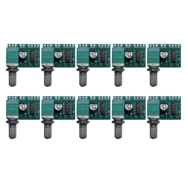 PAM8403 Stereo Class D Amplifier Module, 10 Pieces, 3W x 2ch Power Supply 5V
