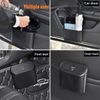 Portable Trash Can Garbage Bin With Lid Leak Proof Interior For Car Home Office