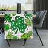 TELAIN Table Runner 13x90 Inch Polyester, Green Plaid Leaf, Perfect for St Patrick's Day and Easter, Machine Washable