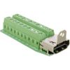Delock Adapter HDMI Buchse > Terminalblock 20pin