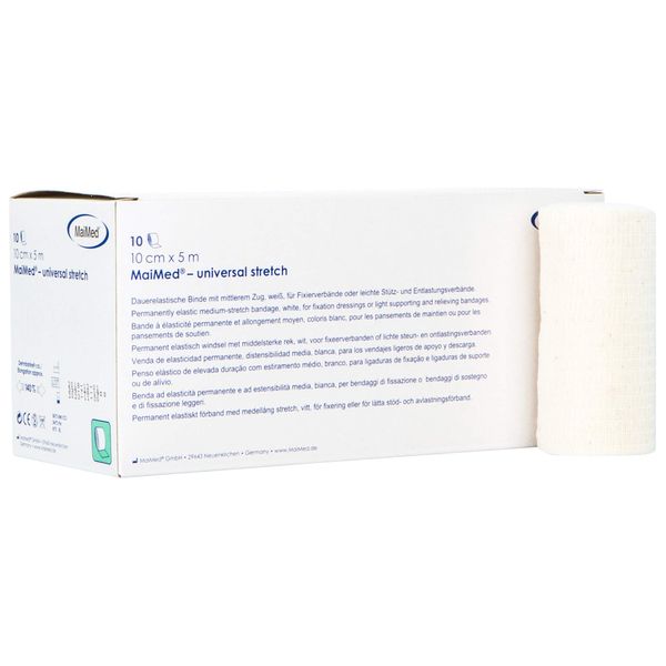Pack of 10 x maimed® Permanently Elastic Bandage Stretch 4 Widths, , ,