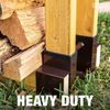 2Pcs Outdoor Firewood Log Storage Rack Bracket Kit Fireplace Log Rack Holder