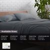 Deep Fitted Bed Sheets Easy-Care Non-Iron Percale 10'' / 25CM Fitted Sheet, 4Ft Small Double - Duck Egg
